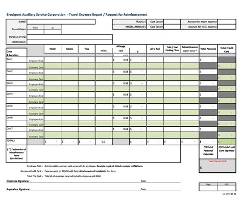 Workers compensation certificate example this printable expense report has spaces 